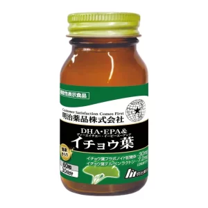 Комплекс с гинкго билоба для памяти (Ginkgo Biloba, Meiji), 30 капсул