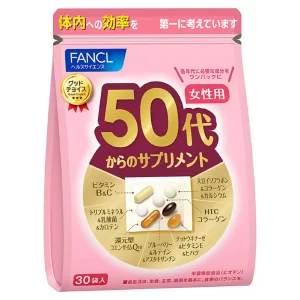 Комплекс витаминов для женщин 50+ (Vitamins For Women 50+, FANCL), 30 саше